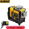 2024 Dewalt DW089LG 3 Sides*360 12 Lines Laser Level Horizontal Green Light tool Meter Outdoor Degree Vertical 12V Battery 6