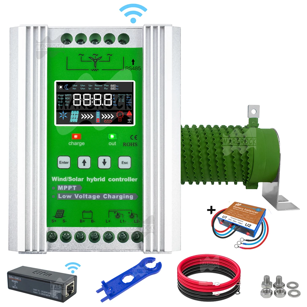 3000w Hybrid Wind Solar Charge Booster Controller Real Mppt Board With