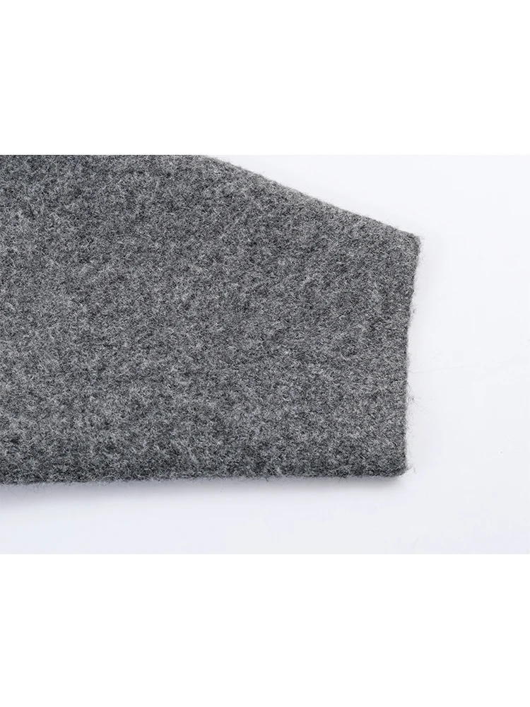 Autumn Winter Women Sweater Coats Fashion Solid Color Long Sleeve V-neck Loose Knitted Jackets Casual Knitted Cardigans Lady