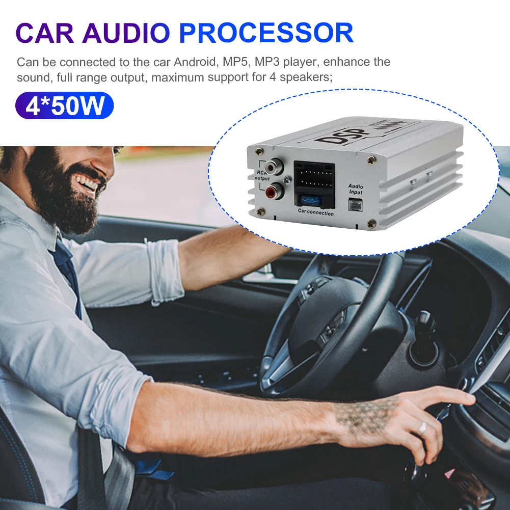 DSP Car Power Amplifier Support APP Control Audio Digital Sound Processor DSP Car Equalizer for Car Audio Enhancement