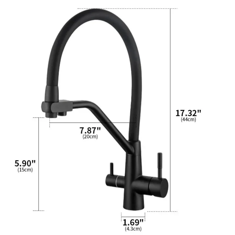 صنبور المطبخ 3 في 1، مصنوع من الفولاذ المقاوم للصد...