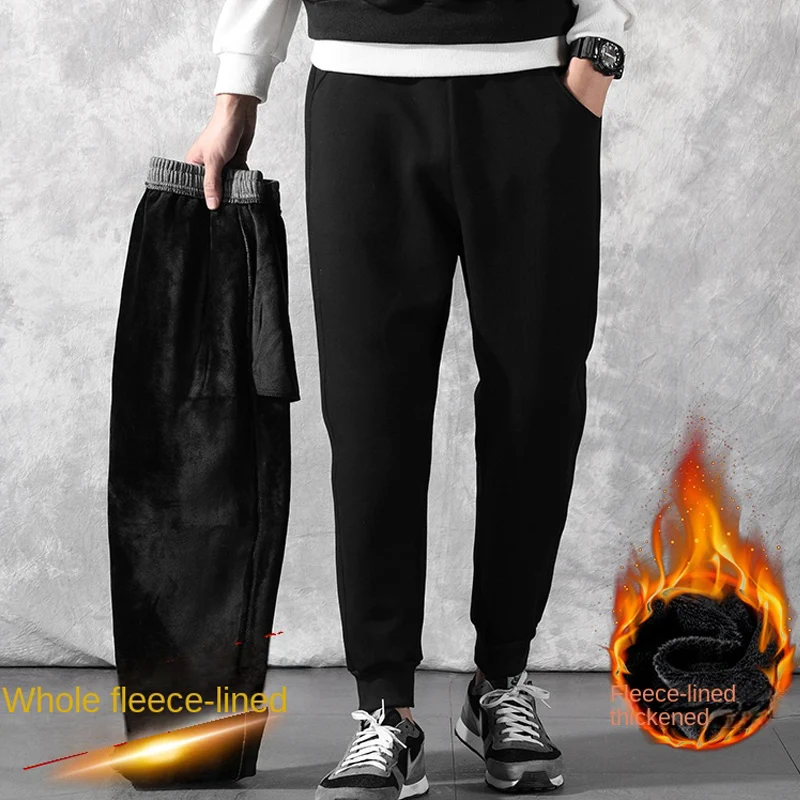 2023 Autumn And Winter Cotton Pants with Plush And Thickening To Keep Warm High End Casual Handsome Outdoor Essential Pants