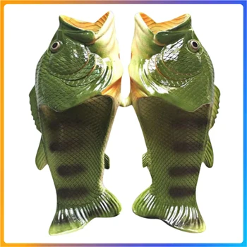 2025 Funny Slippers For Women Couple Shoes Family Shoes Parent-Child Sandals Large Size 32-46 Summer Beach Shoes Fish Slippers 1