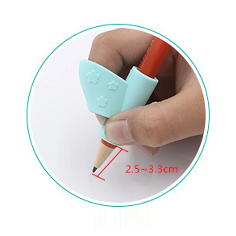 Pencil Holder Tool 3Pcs Kids Pen Grip Posture Corrector Silicone Pencil Holder