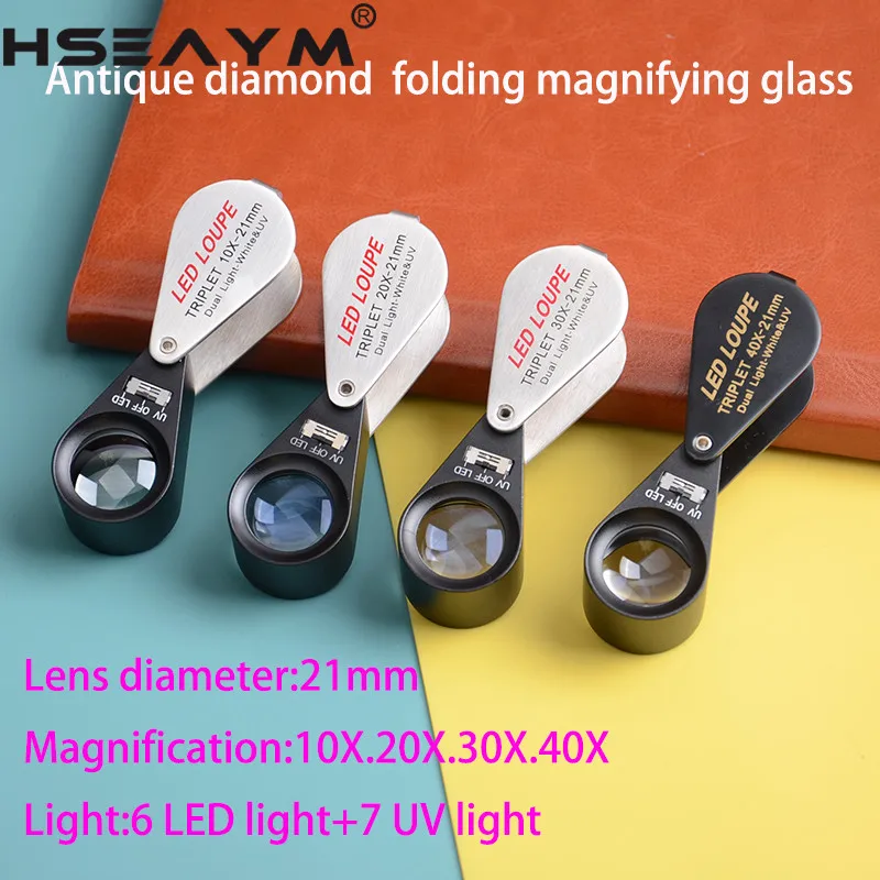 Eschenbach Magnifying glass reflected light magnifier with 30x  illumination, LED