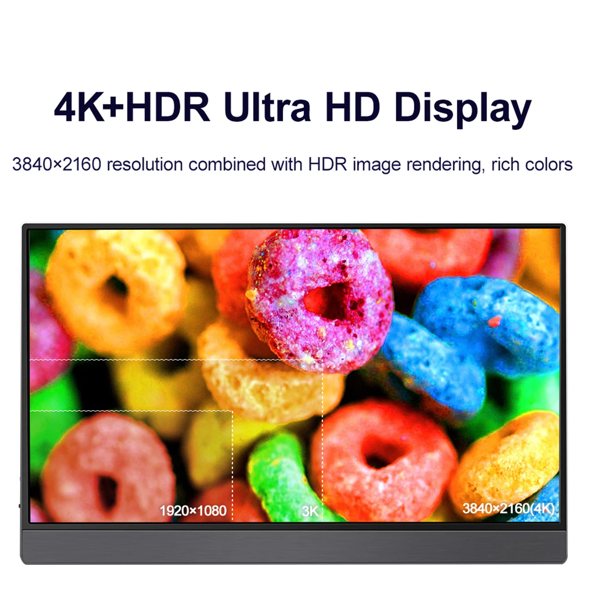Bimawen 17.3 ġ 4K ޴ , 3840x2160  ÷, UHD IPS ũ HDR 100%,  RGB, PC Ʈ PC  Xbox PS4/5 