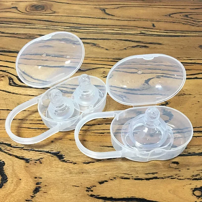 1 Pcs Cartoon Baby Nipple Pacifier Box Solid Pacifier Box Travel Storage Case Soother Safe Holder PP Plastic plastic pacifier box