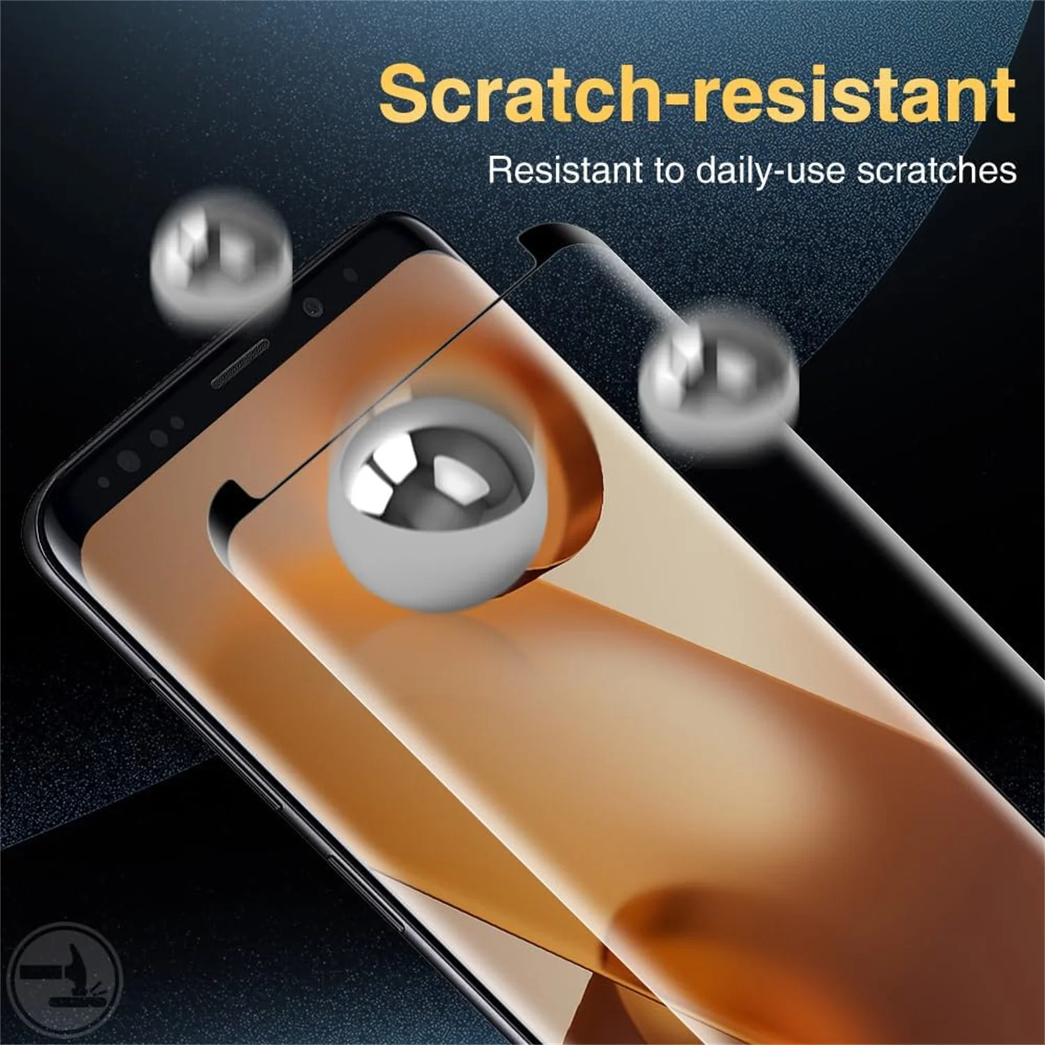 Premium 3D High-Quality Tempered Glass Screen Protector - 1/4 Pack