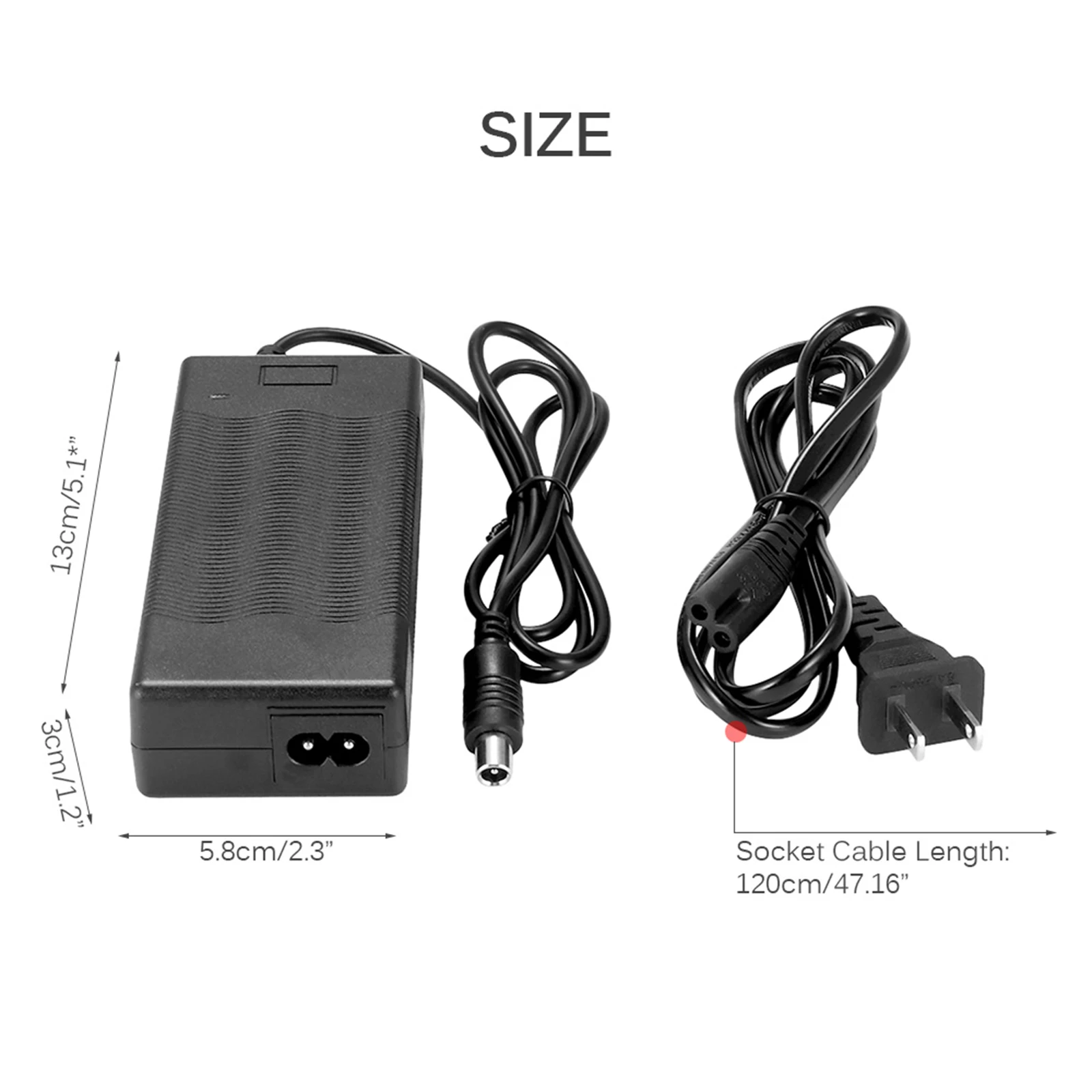 1 Piece Electric Scooter Charger EU Plug Protection Security Adapter Connector Black Supply Power for Xiaomi M365 Scooter