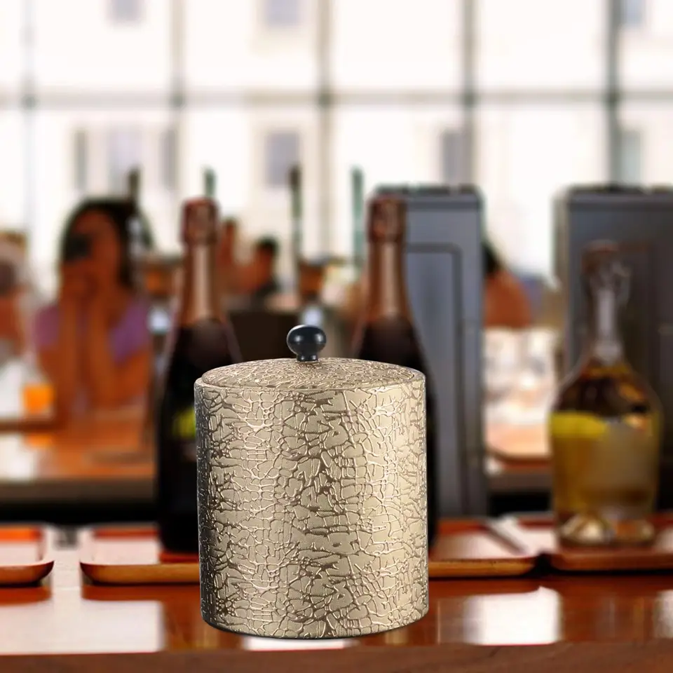 ステンレス製シャンパンアイスバケツ - 二重層保冷、大容量ハンドル付き、パーティー、バーベキューに最適(S) アイスバケット ステンレス製アイスバケット  ハンドルクーラー 二重層 アイストレイ付き 実用的なホテルバー シャンパンバケット アイ アイスバケット ... 断熱 ... アイスバケット 蓋付きアイスバケット 二重壁断熱ステンレススチールアイスバケット カクテルバーやパーティー用ワインバケツ ホームバー