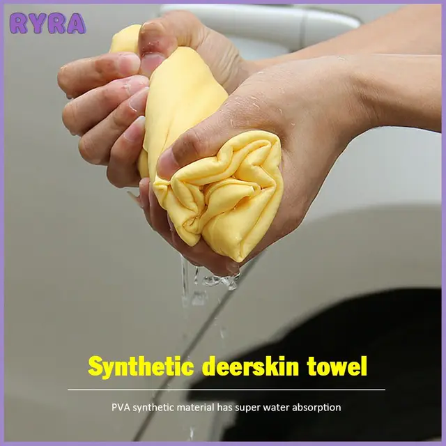 30*20 Cm -Es Konyhai Többcélú Autószövetek Tisztítása Mikroszálas Abszorbens Törlőkendők Haj Száraz Törülköző Szintetikus Szarvasbőr Pva Chamois