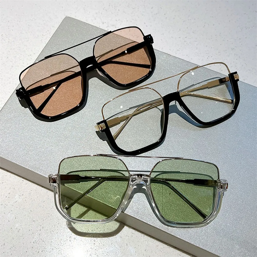 

2024 New Luxury Vintage Square Sunglasses Women Classic Retro Mirror Frameless Sun Glasses Female Fashion Rimless Oculos De Sol