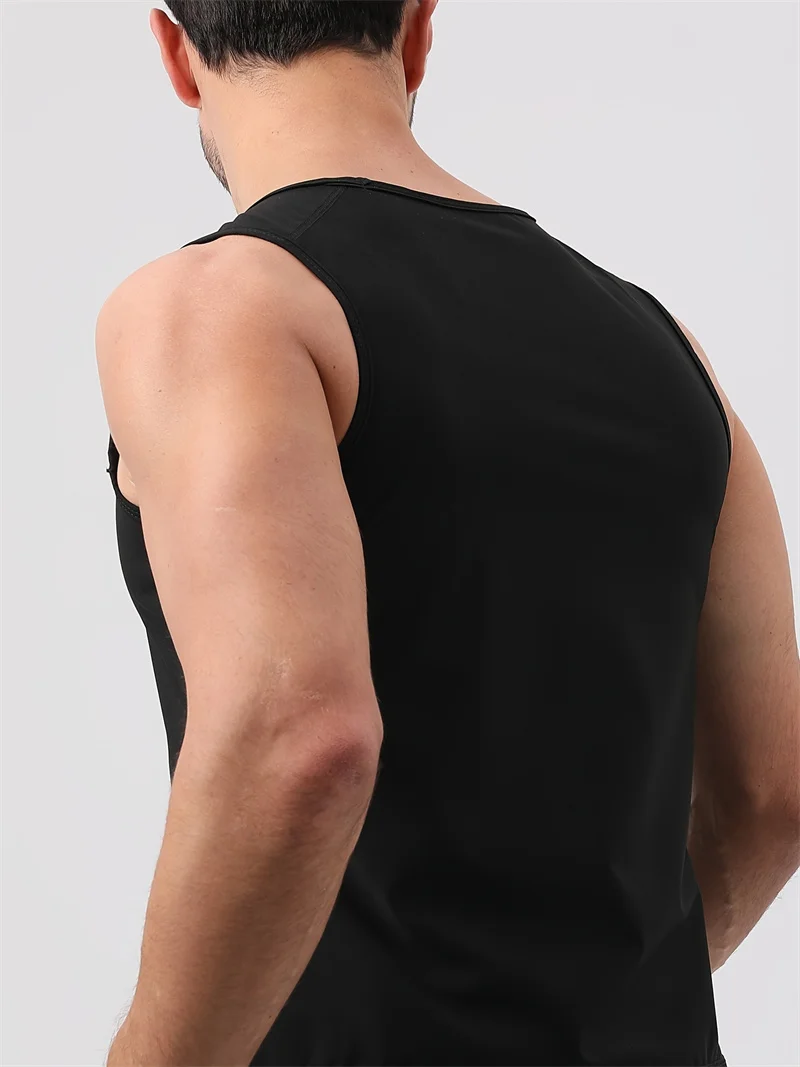 Men Sauna Vest Workout Sweat Tank Top Waist Trainer Men Compression Sweat Enhancing Vest