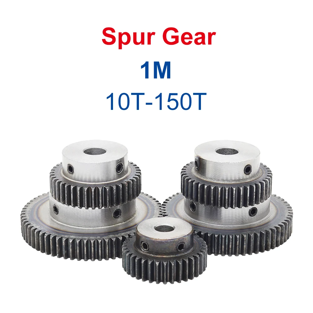 1 Piece 1M30T Spur Gear Bore 5/6/6.35/7/8/10 /12/12.7/14/15/16/17mm motor gear Low Carbon Steel Material
