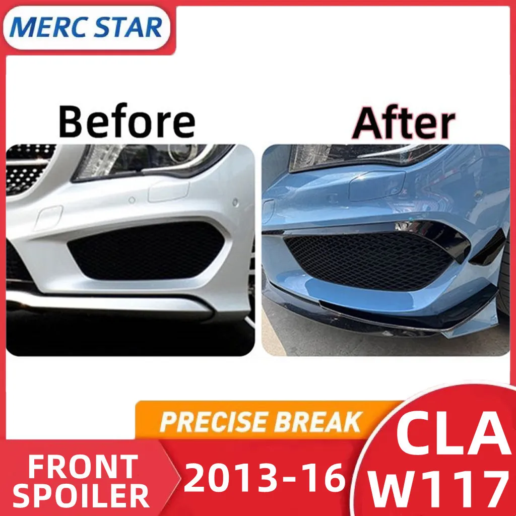 2013 To 2015 CLA C117 CLA200 220 250 CLA45 Front Bumper Spoiler Fog Lamp Light Lip Trim Cover Splitter car exterior accessories