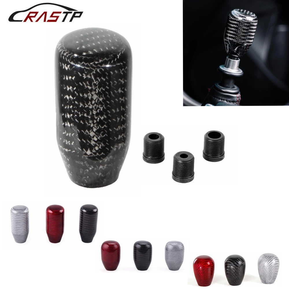 RASTP-Carbon-Fiber-Gear-Shift-Knob-Manual-Transmission-Shifter-Lever