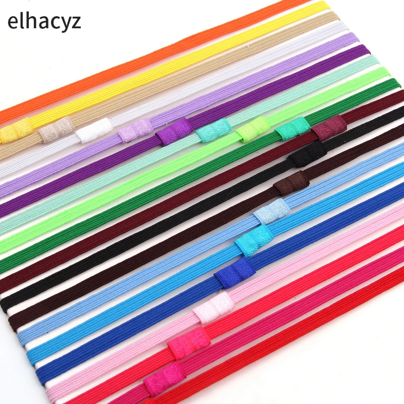 90Pcs/Lot Nylon Elastic Headband Girls Hairband Children FOE Skinny Elastic Hair Band For Kids DIY Hair Accessories Wholesale 10kg luggage hanging straps nylon baggage adjustable buckle straps suitcase bag straps belt lock hooks travel accessories 1pc