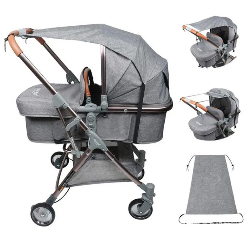 

Baby Stroller Accessories Universal Stroller Sun Shade Cover Baby Stroller Sunshade Waterproof UV Baby Sun Protector Stroller