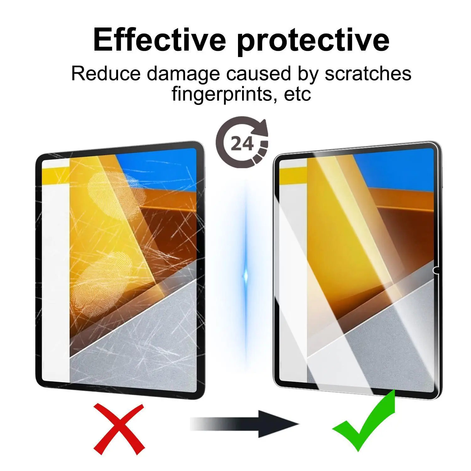 Ultra-Durable Easy Install Screen Protectors - 9H Tempered Glass Protective Film