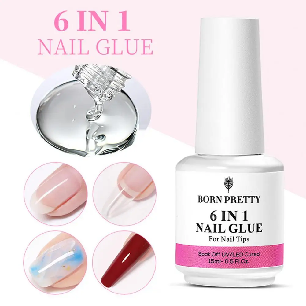 Nail Base Gel Portable LED Nail Glue DIY Art Extension Glue Art Ornament UV Gel nail art set