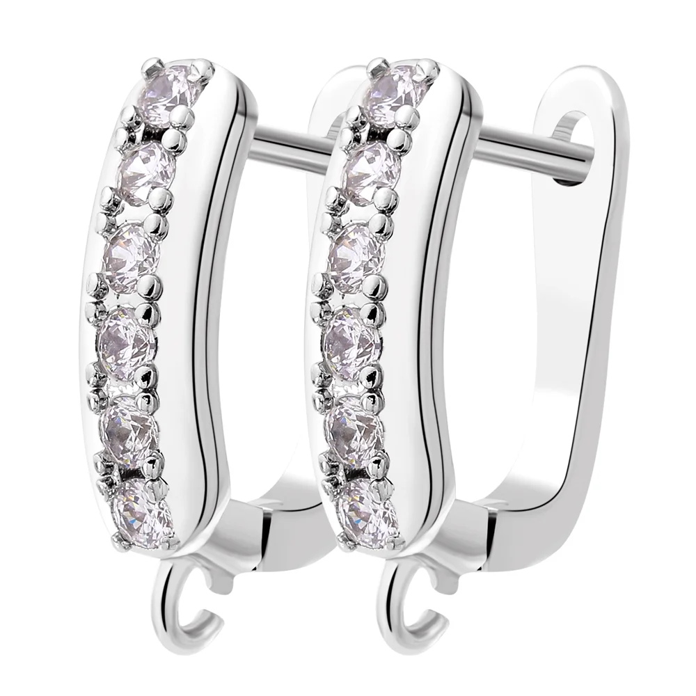 Juya DIY 18K Gold Silver Plated Earwire Fixtures Basic Fastener Stitches Anti-Allergy Earring Hooks Clasps Accessories Supplies - AliExpress - Топ товаров с Али