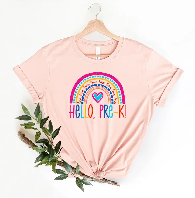 

Hello Preschool Christmas Streetwear harajuku funny Shirt Short Sleeve Top Tees O Neck 100%cotton goth y2k kawaii Drop Shipping