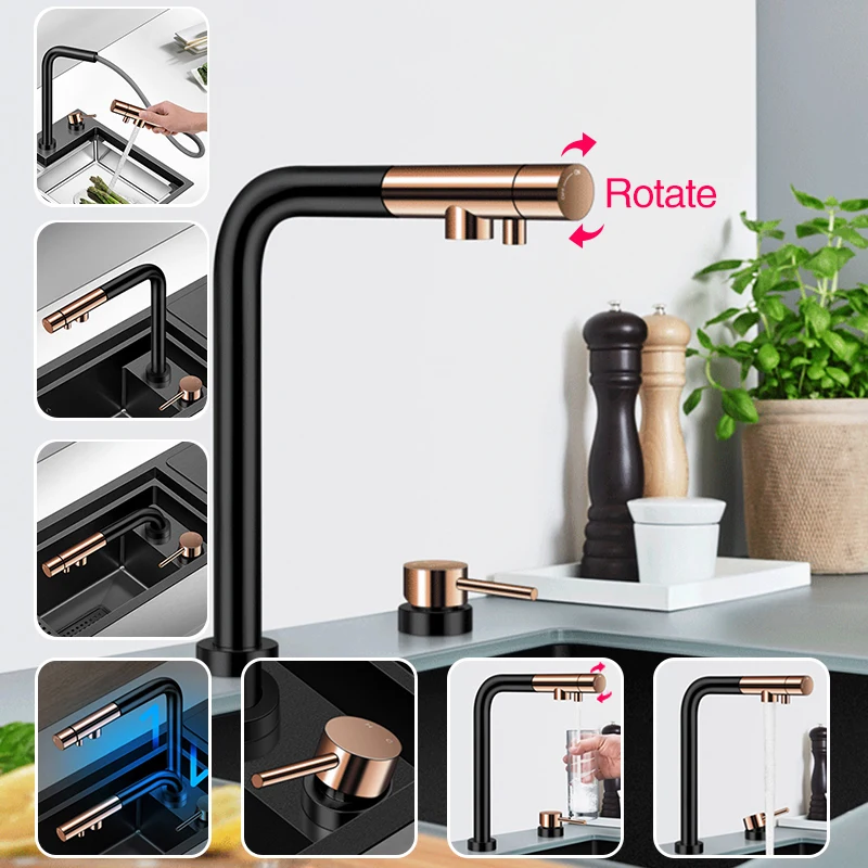 ASRAS Nanometer Flip Cover Hidden kitchen Sink Large Size 304 Stainless Steel 4mm Thickness Handmade kitchen Cup Rinser Sinks