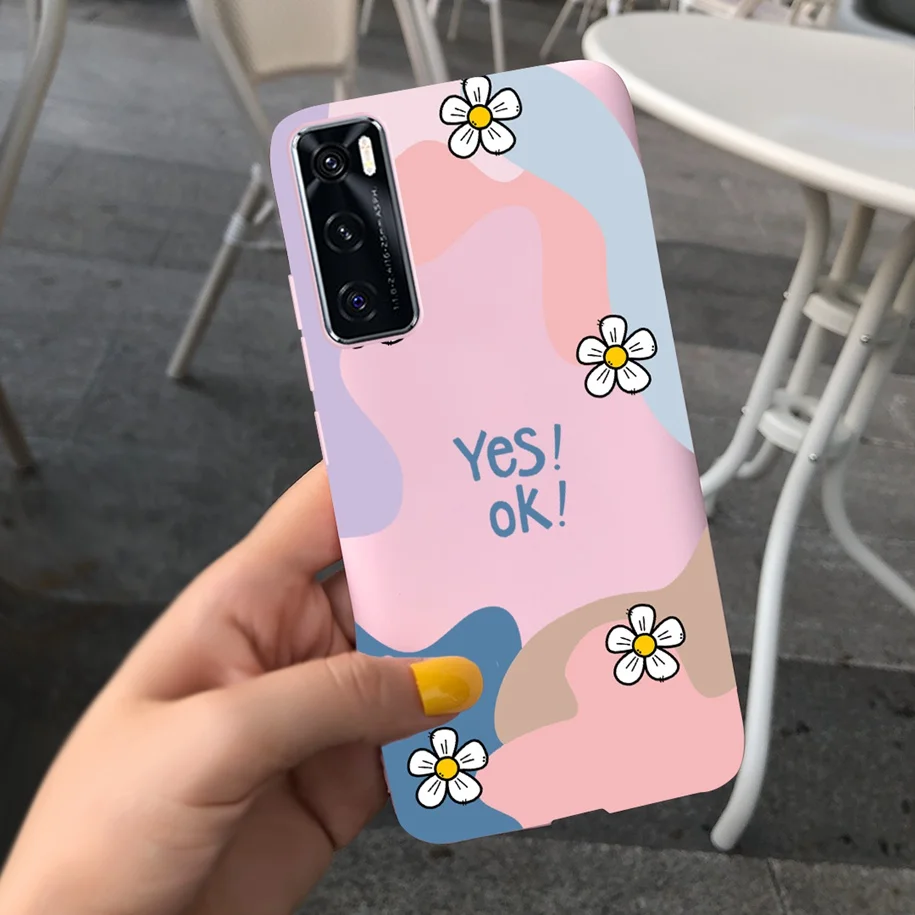 Sleek Matte Shockproof Phone Case with Cool Painted Design