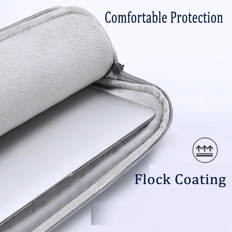 Zeuslap Monitor Portátil Bolsa Lona Impermeável Reunindo Manga Anti-drop Zip Pouch Cases de Transporte 16 - Imagem 5