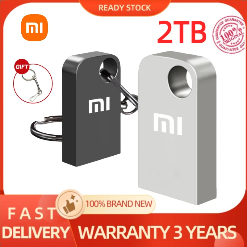 Xiaomi 2Tb Usb 3.1 Pendrive Ad Alta Velocità Chiavette Usb Type-C U Disk 1Tb Interfaccia Computer Cellulare Memoria Usb Portatile