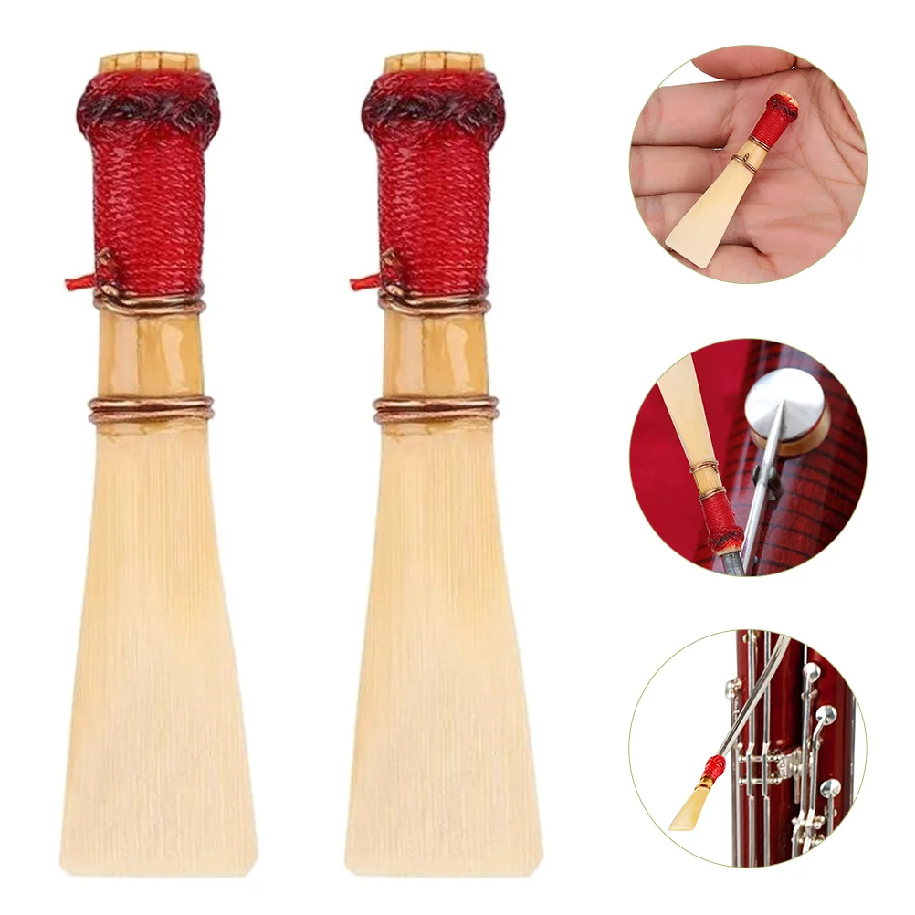 

2 Pcs Natural Bassoon Reed Oboe Reeds Medium Instrument Accessories Professional