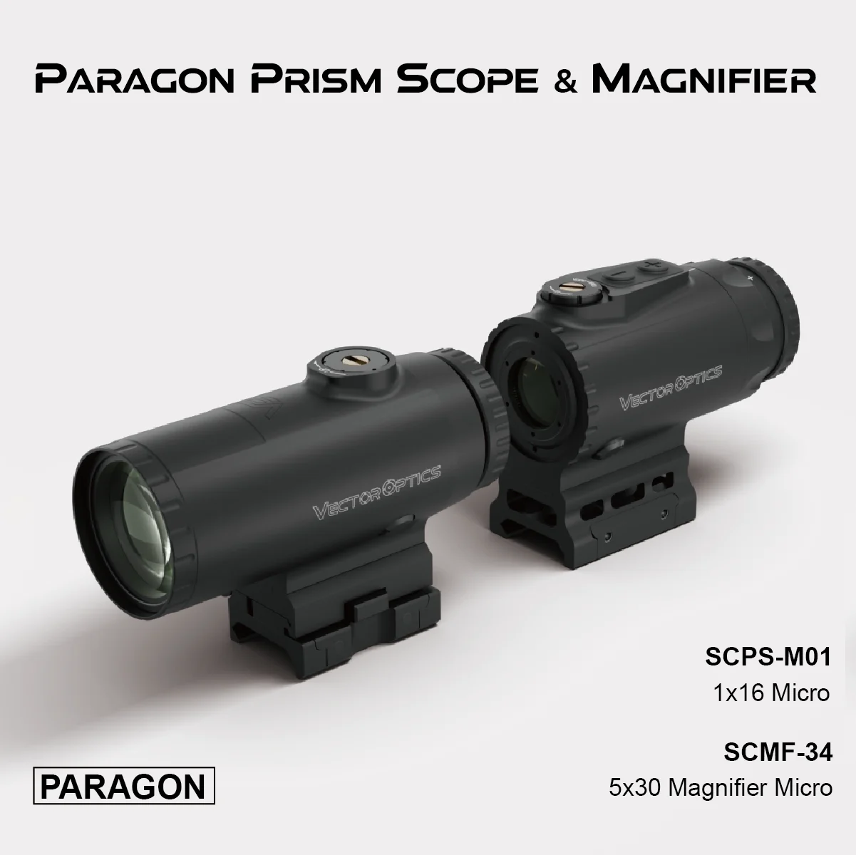 VECTOR OPTICS PARAGON 1×16 MICRO Paragon 1x16 3x18 4X24 Compact Prism Scope – Vector Optics