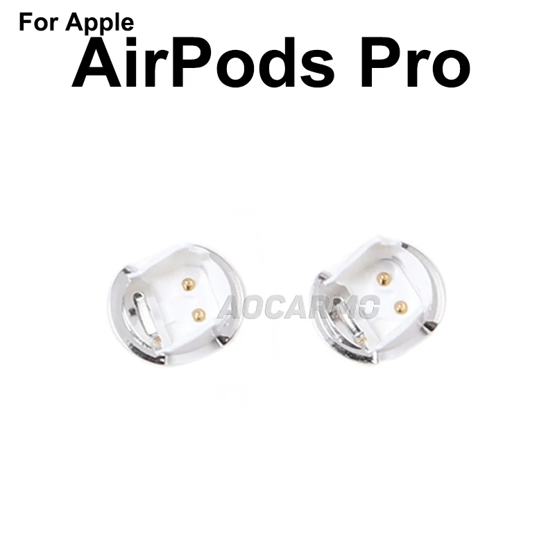 Aocarmo For Apple AirPods 1 2 3 Pro Pro2 Earphone Bottom Cap Cover Charging Connector Replacement Part