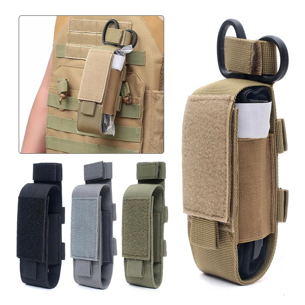 Belt Pouch Flashlight Holster Tourniquet Pouch Holder Trauma Scissors Holder Molle