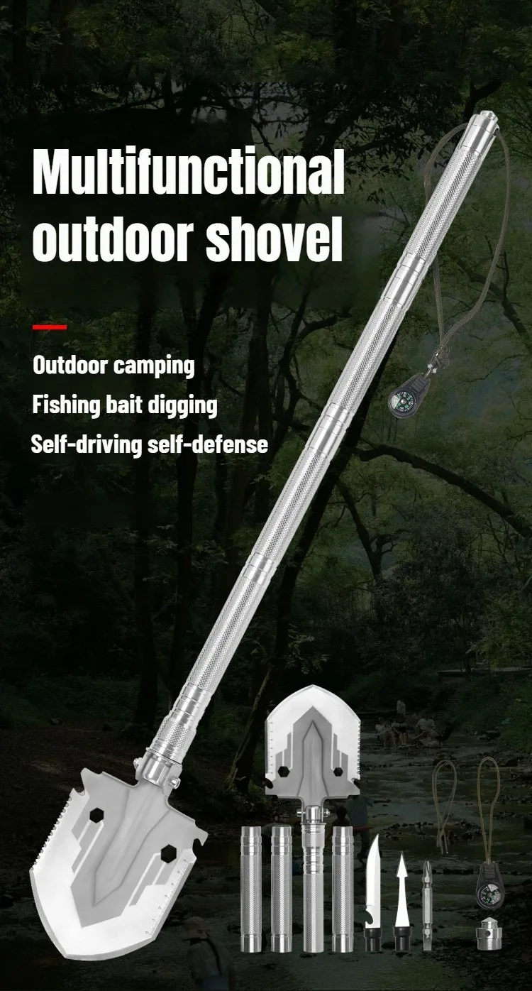 składana łopata survivalowa kompaktowy design narzędzie outdoorowe
