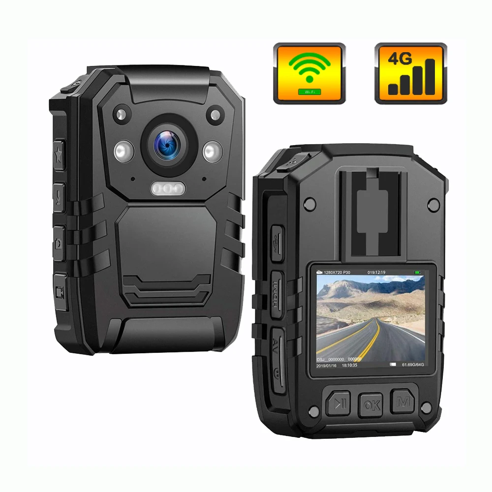 

CammPro i827 WIFI 4G Live Streaming 1440p HD Night Vision Portable Network Police Camera Law Enforcement Body Worn Camera