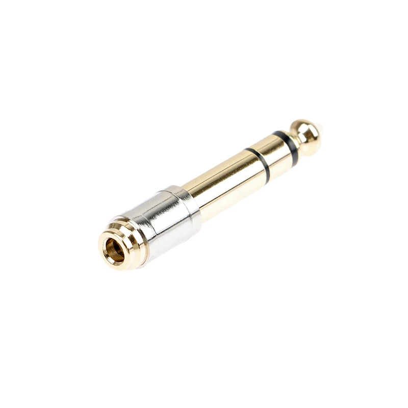 Premium Audio Adapter: 3.5mm to 6.35mm Converter - Male to Female Headphone Plug Connector