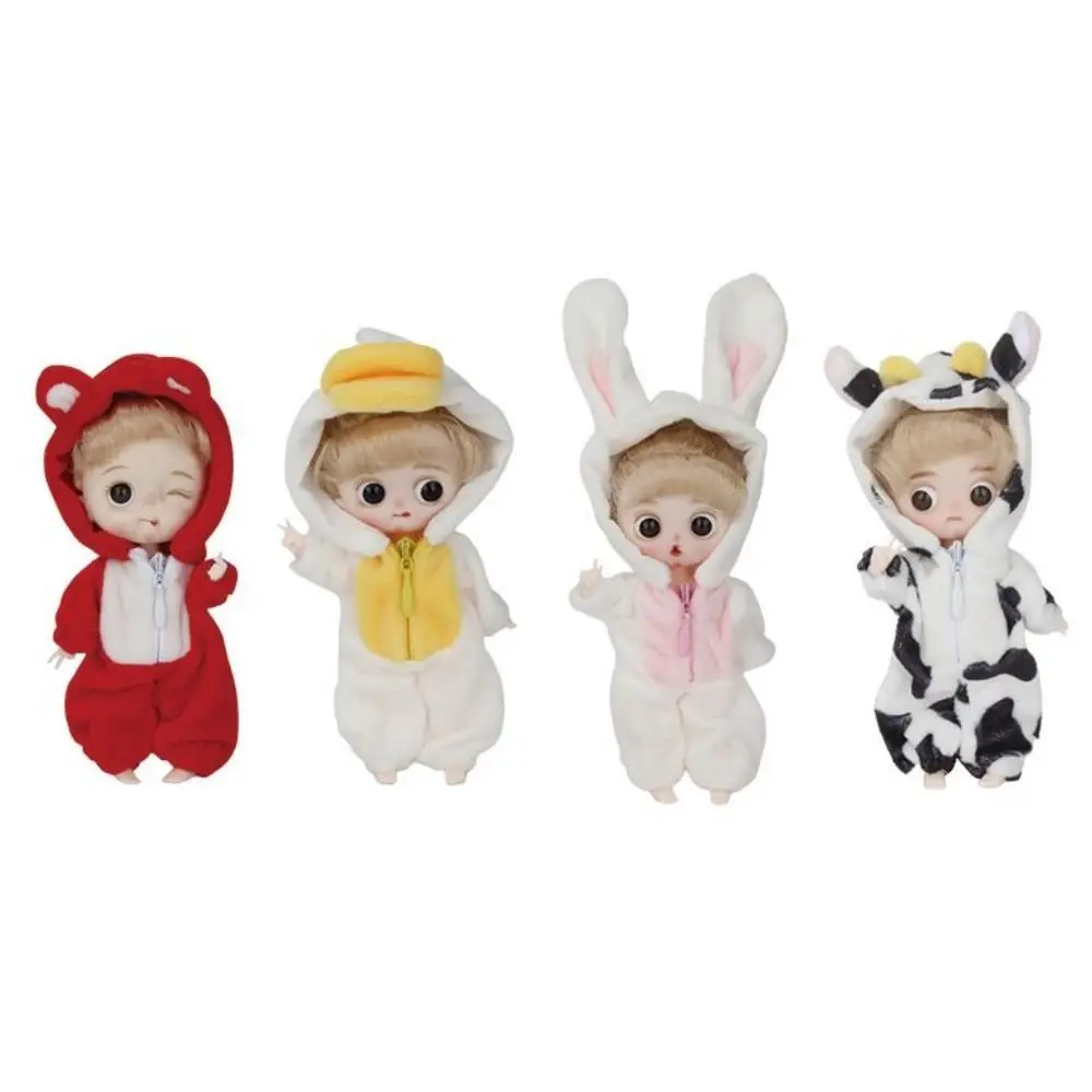 

Комбинезоны OB11 Одежда для кукол пижамы аксессуары для ношения Симпатичные плюшевые Мультяшные животные одежда плюшевые красочные комбинезоны наряд для кукол