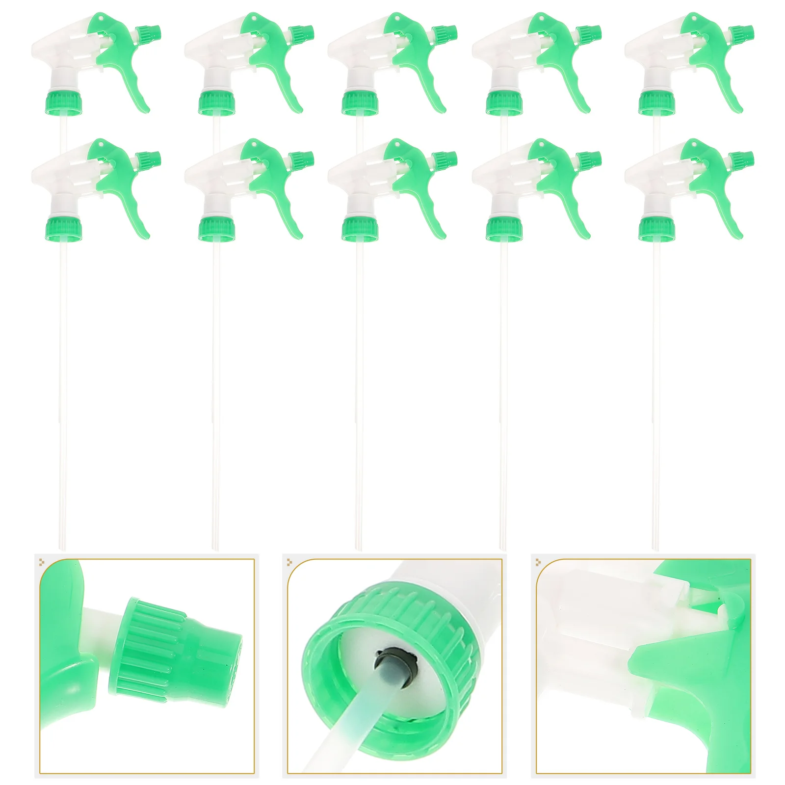 

10 Pcs Spray Bottles Hand Button Nozzles Mist Steam Sprayer Head Preservative Water