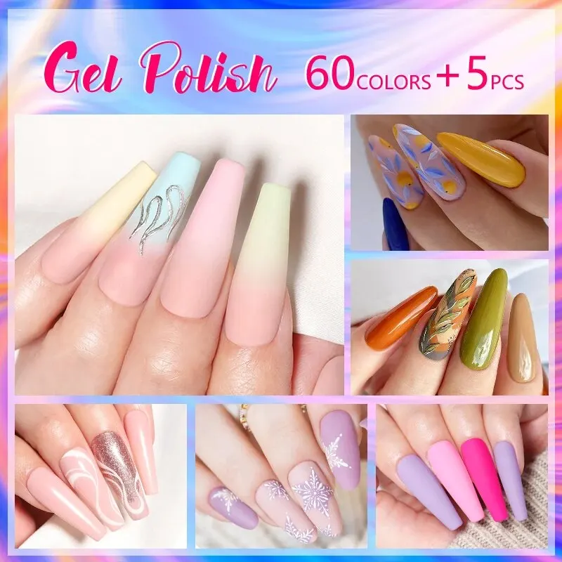 BORN PRETTY    Ʈ, ɼ  ٴϽ, ݿ , UV LED   ٴϽ, 60 , 10ml, 5 