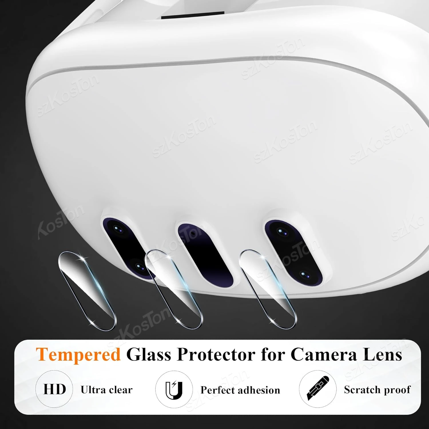 VR Lens Protection Kit for Meta Quest 3 VR Helmet Protective Film + Headset Cover Scratch Proof for Oculus Quest 3 Accessories