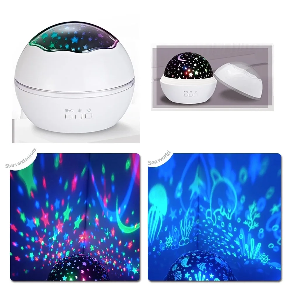 

Small ball stars lamp star moon with ocean lamp sheet bedroom atmosphere arrangement night light starry sky projection light