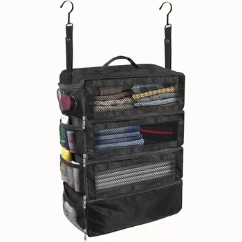Organizer per Valigie ad Alta Capacità, Scaffale Appendibile per Bagagli da Viaggio, Cubo Organizzatore per Armadio, Borse Pieghevoli per Conservazione