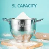 Household Double Knife Electric Food Mixer Automatic Noodle Pressing Machine Mixer Multifunctional Dough Mixer 2