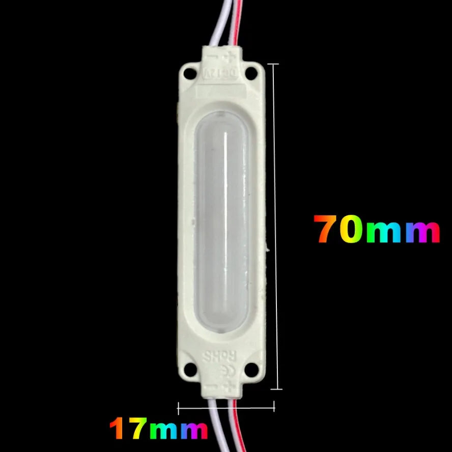 20PCS/lot Colorful Flowing RGB Multicolour Led Modules 12V COB Light Backlight Shop Banner IP65 Waterproof Car Decorative Lights