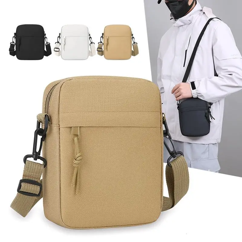 Unisex Solid-Colored Lightweight Crossbody Bag