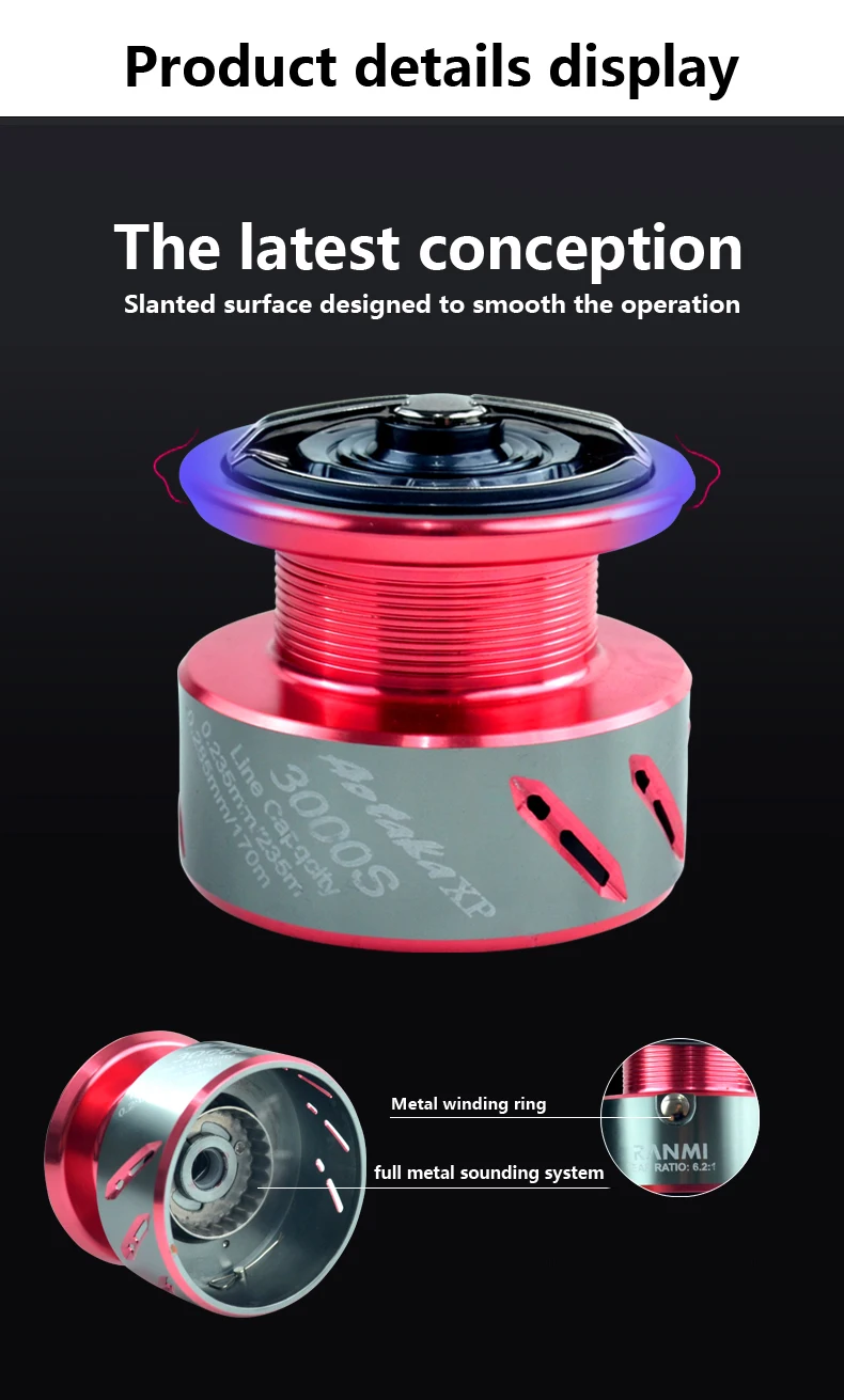 Ryobi Aotaka XP Spinning Fishing Reel 6/1BB 6.2:1Ratio 9kg Max