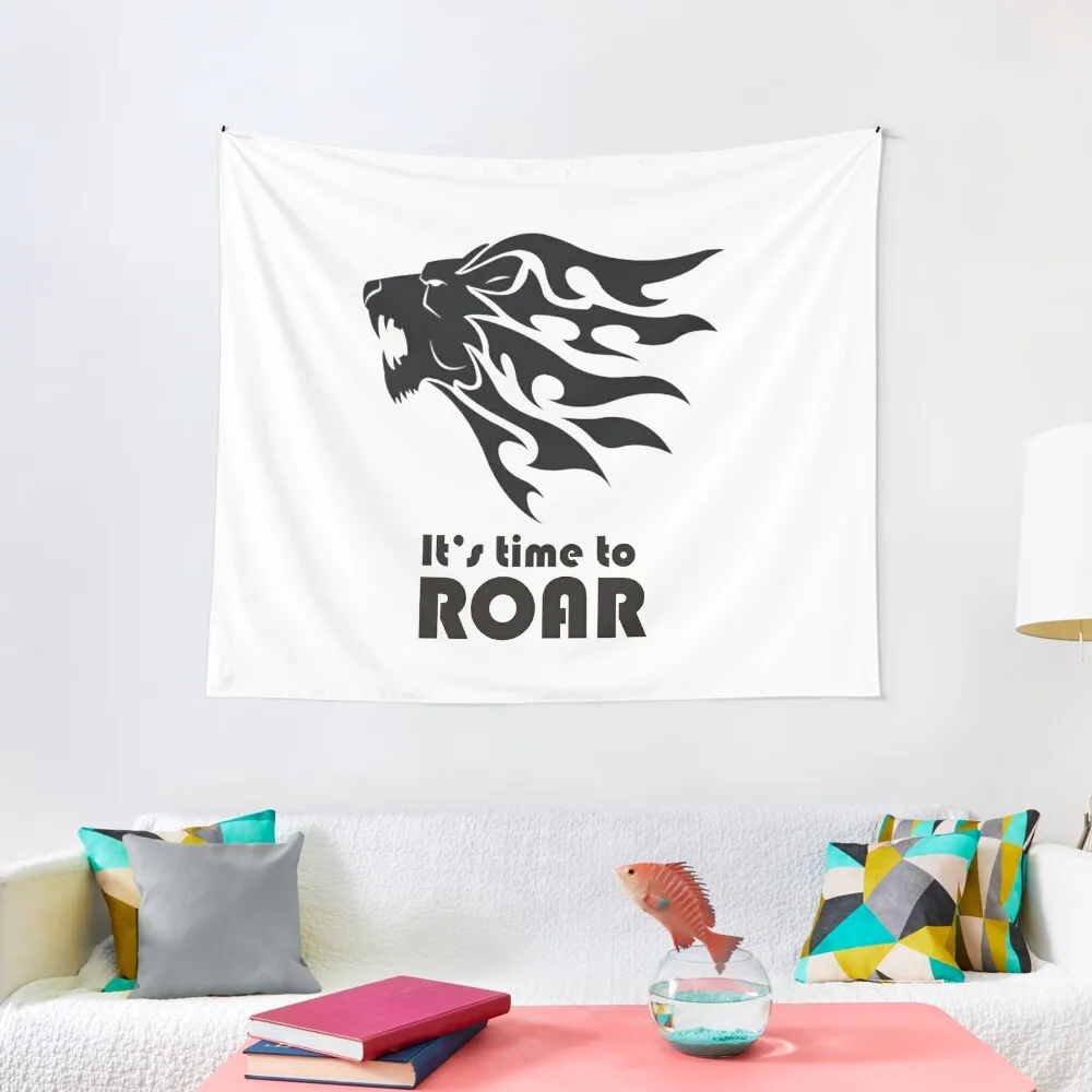 

Its time to roar Tapestry Bathroom Decor Decorations For Your Bedroom Aesthetic Room Decor Korean Tapestry