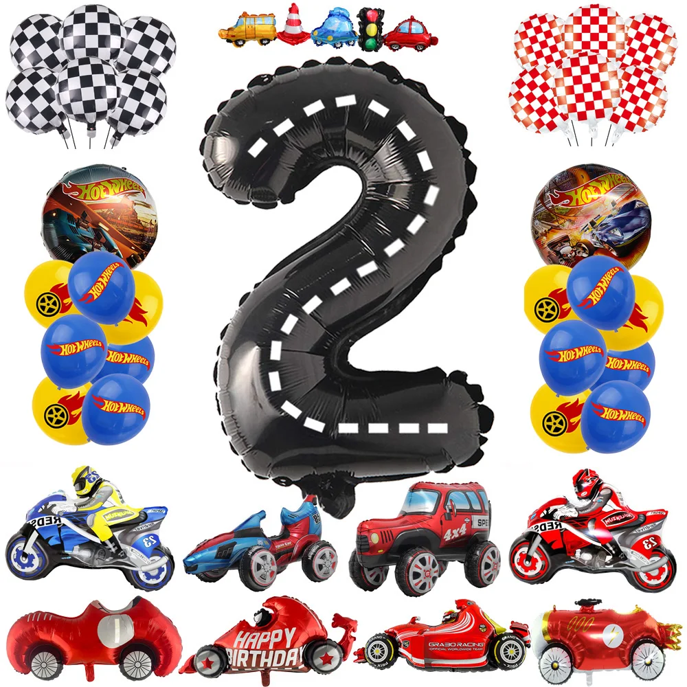 cumpleaños hot wheels decoracion, Globos con temática de cumpleaños ...