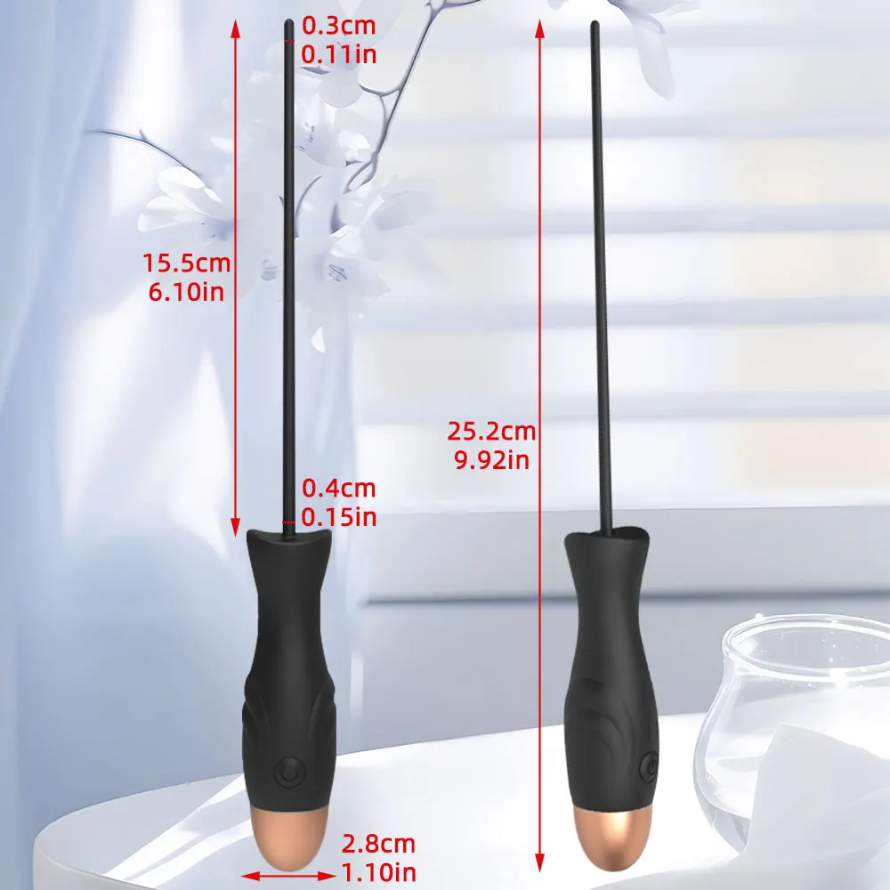 Penis Plug Vibrator Urethral Catheter Sound Glans Training Device Sex Toys